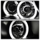 BMW 3 Series E90 Sedan 2006-2008 Black Dual Halo Projector Headlights