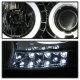 Dodge Ram 2500 2006-2009 Clear Dual Halo Projector Headlights LED