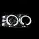 GMC Sierra 2500HD 2001-2006 Chrome Halo Projector Headlights with LED