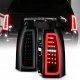 Chevy Tahoe 2015-2020 Black Smoked Tube Full LED Tail Lights