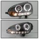 VW Golf 2006-2009 Black Halo Projector Headlights with LED Daytime Running Lights