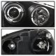 VW Golf 2006-2009 Black Halo Projector Headlights with LED Daytime Running Lights