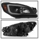 Subaru Impreza 2006-2007 Black Smoked Projector Headlights LED DRL