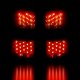 GMC Yukon 2000-2006 Red and Clear LED Tail Lights