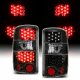 GMC Yukon Denali 2001-2006 Black LED Tail Lights