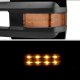 GMC Sierra 2500HD 2007-2014 Glossy Black Power Folding Tow Mirrors LED Lights