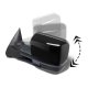 Chevy Silverado 3500HD 2007-2014 Glossy Black Power Folding Tow Mirrors Smoked LED DRL