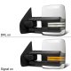 Ford F550 Super Duty 1999-2007 White Tow Mirrors Smoked Switchback LED DRL Sequential Signal