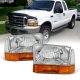 Ford Excursion 2000-2004 Chrome Euro Headlights