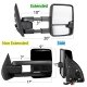 Ford F550 Super Duty 2008-2016 Glossy Black Tow Mirrors Smoked LED Lights Power Heated