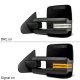 Ford F350 Super Duty 2008-2016 Glossy Black Tow Mirrors Smoked Switchback LED DRL Sequential Signal