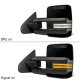 Ford F250 Super Duty 1999-2007 Glossy Black Tow Mirrors Smoked Switchback LED DRL Sequential Signal