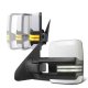 Toyota Tundra 2007-2021 White Power Folding Tow Mirrors Smoked Switchback LED DRL Sequential Signal