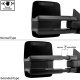 Toyota Sequoia 2008-2020 Glossy Black Power Folding Tow Mirrors Smoked Switchback LED DRL Sequential Signal