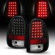 Dodge Caravan 1996-2000 Black LED Tail Lights