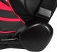 Black Racing Bucket Seats Reclining Leather Red Strip