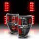 Ford F150 2009-2014 Black LED Tail Lights