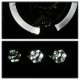 Dodge Ram 2002-2005 Black Smoked Halo Projector Headlights with LED