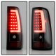 Chevy Silverado 1500HD 2003-2006 Black Smoked LED Tube Tail Lights