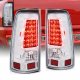 Chevy Silverado 1500HD 2001-2002 LED Tail Lights Chrome Clear