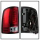 GMC Sierra 2007-2013 Red and Clear LED Tail Lights Tube