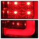 GMC Sierra 2007-2013 Red and Clear LED Tail Lights Tube