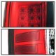 GMC Sierra 2007-2013 Red and Clear LED Tail Lights Tube