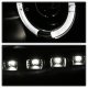 Ford F250 2011-2016 Black LED Halo Projector Headlights  DRL