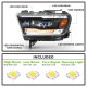 Dodge Ram 1500 2019-2023 Black Full LED Projector Headlights DRL Dynamic Signal