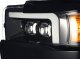 Chevy Silverado 2500HD 2015-2019 Glossy Black LED Quad Projector Headlights DRL Activation