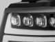 Chevy Avalanche 2007-2013 Black LED Quad Projector Headlights DRL Dynamic Signal Activation