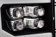 GMC Sierra 2500HD 2007-2014 Black LED Quad Projector Headlights DRL Dynamic Signal Activation