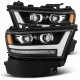 Dodge Ram 1500 2019-2023 Black Projector Headlights LED DRL Dynamic Signal Activation