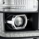 Ford F250 Super Duty 2011-2016 Black LED Projector Headlights DRL Dynamic Signal Activation