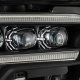 Toyota Tacoma SR 2016-2023 Black LED Quad Projector Headlights DRL Dynamic Signal Activation