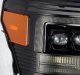 Ford F250 Super Duty 2011-2016 Glossy Black Smoked LED Quad Projector Headlights DRL Dynamic Signal Activation