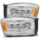 Dodge Ram 3500 2006-2009 LED Quad Projector Headlights DRL Dynamic Signal