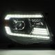 Toyota Tacoma 2005-2011 Glossy Black Smoked Projector Headlights LED DRL Signal