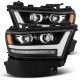 Dodge Ram 1500 2019-2023 Black LED Projector Headlights DRL Dynamic Signal Activation
