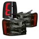 GMC Sierra Denali 2007-2013 Smoked Headlights LED Tail Lights