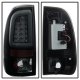 Ford F250 Super Duty 1999-2007 Black Smoke LED Tail Lights Tube