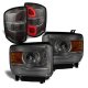 2015 GMC Sierra 2500HD SLE Smoked Projector Headlights LED Tail Lights