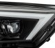 Toyota 4Runner 2014-2022 Glossy Black LED Quad Projector Headlights DRL Dynamic Signal Activation