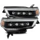 Toyota 4Runner 2014-2022 Glossy Black LED Quad Projector Headlights DRL Dynamic Signal Activation