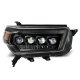 Toyota 4Runner 2010-2013 Glossy Black Smoked LED Quad Projector Headlights DRL Dynamic Signal Activation