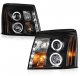 Cadillac Escalade 2003-2006 Black Halo Projector Headlights with LED