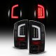 Dodge Ram 2007-2008 Black LED Tail Lights Tube