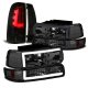 Chevy Silverado 3500 2001-2002 Smoked LED Tube DRL Headlights Tail Lights