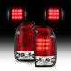 Toyota Tacoma 1995-2000 Red and Clear LED Tail Lights