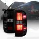 Chevy Silverado 3500HD 2015-2019 Black Smoked LED Tail Lights